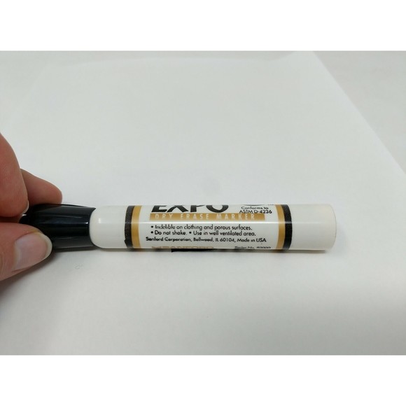 EXPO Dry-Erase Markers Sanford Potent Ketone 83000 VTG Made in USA Black Chisel - Picture 3 of 7